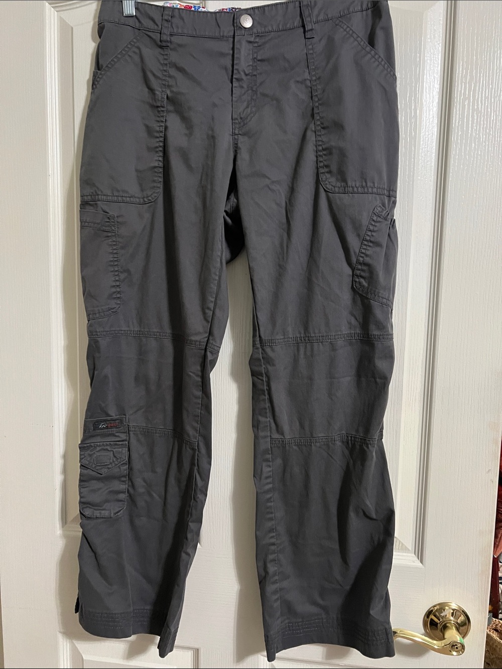koi Charcoal Gray Cargo Scrub Pants